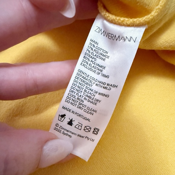 Zimmermann - Jeannie Midi Cotton Terry Shift Sun Dress - US 6 (Zimmermann 1) - Picture 13 of 16